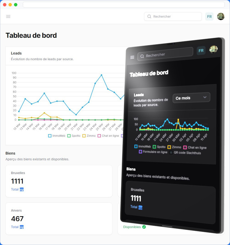 Application mobile immobilière