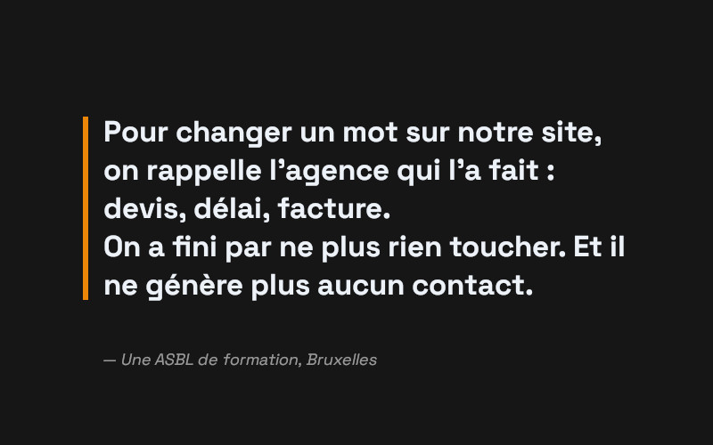 Un site vitrine qui dort