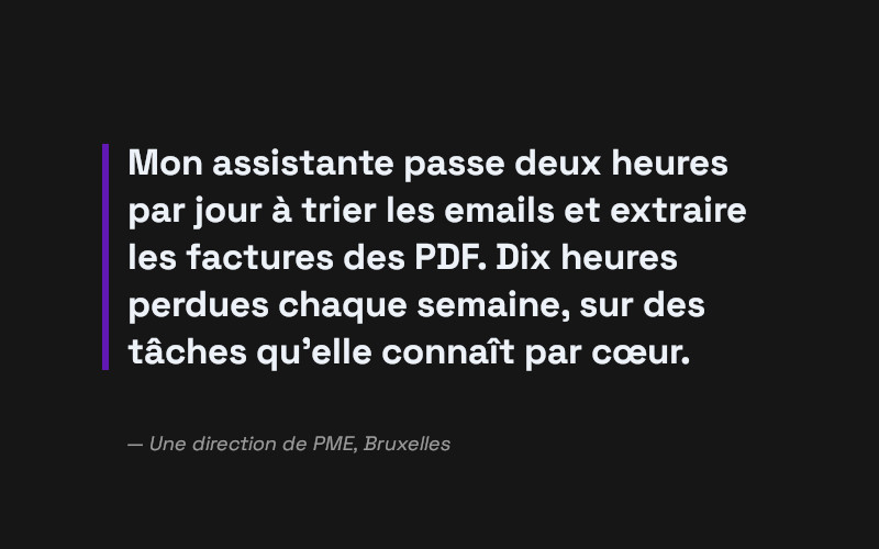 Des tâches répétitives