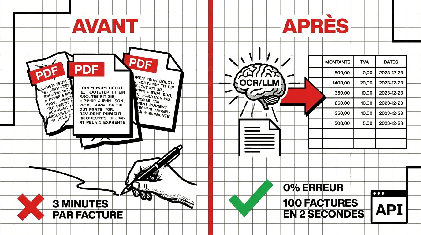 OCR : scan de facture vers données structurées