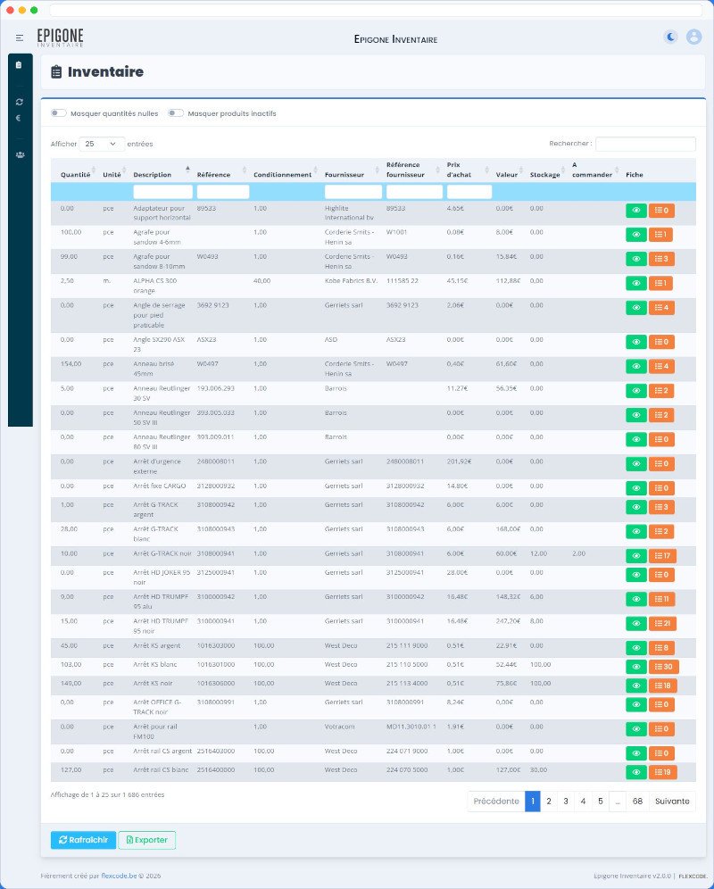 Back-office de gestion