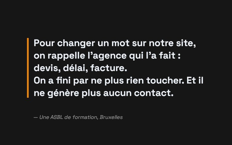 Un site vitrine qui dort